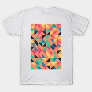 Creative Geometric Colourful Triangle Pattern #27 T-Shirt